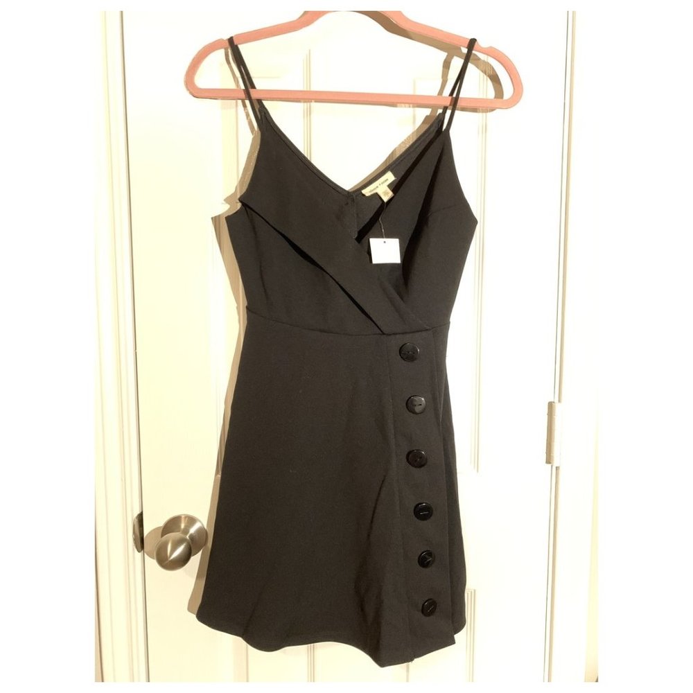 Urban Outfitters black wrap mini dress